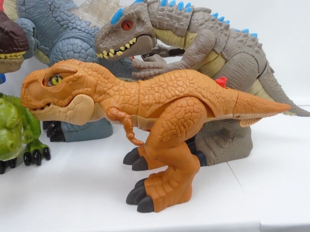 Imaginext Jurassic World Park Dinosaurs Lot Mattel Spinosaurus Mega Mouth T-Rex - Picture 4 of 16